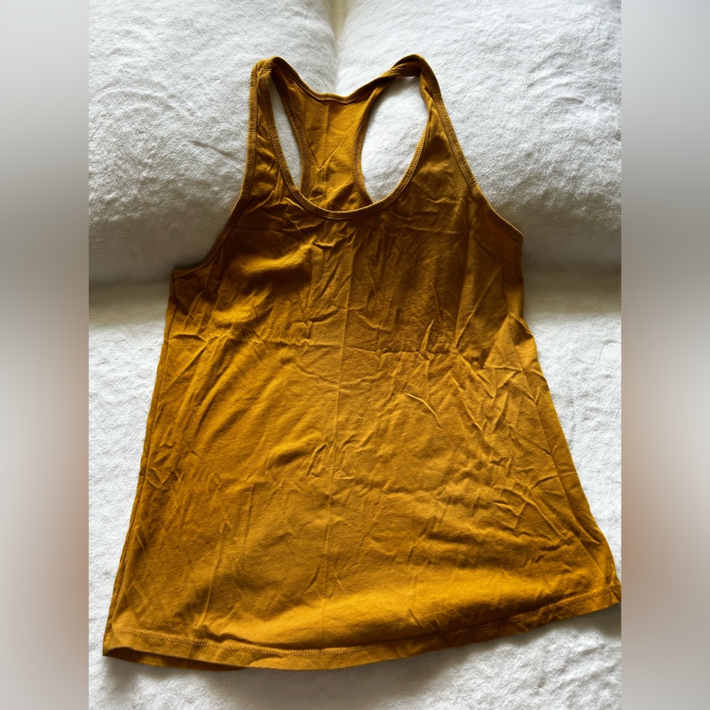 Mustard Yellow Sleeveless Tank Top